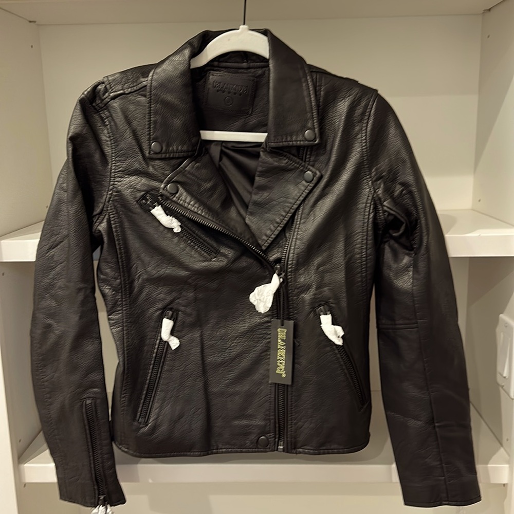 BLANK NYC Vegan Leather Moto Womens Jacket